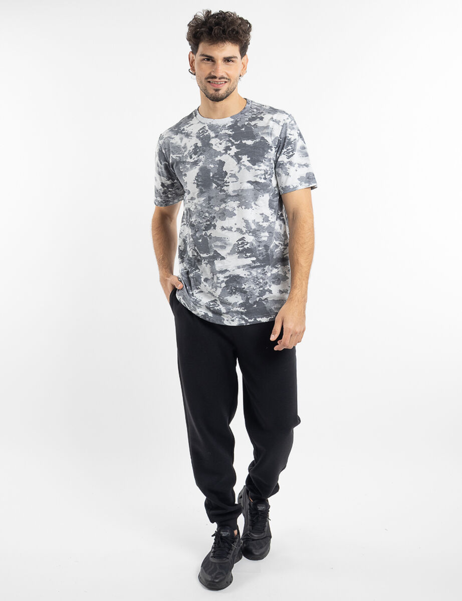 Polera Deportiva Manga Corta Hombre Black County
