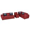 Sofá Seccional Modular Elegant Detail Houston 7 Cuerpos Rojo