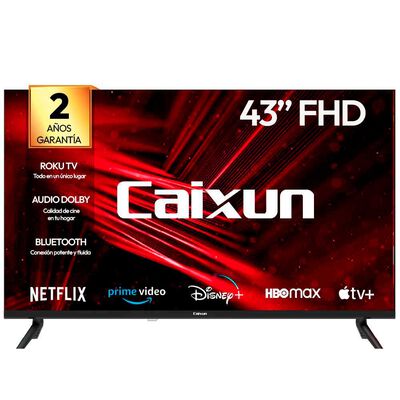 Imagen 2 del producto Combo Smart TV LED 43"" Caixun FHD Roku C43V1FR + Rack TV Casanova  + Sofá Cama Casanova Renata 3 cuerpos Verde Piedra