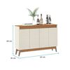 Buffet Exit Trento 4 Puertas Blanco