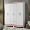 Clóset Vekkahome Mobi 6 Puertas 2 Cajones Blanco