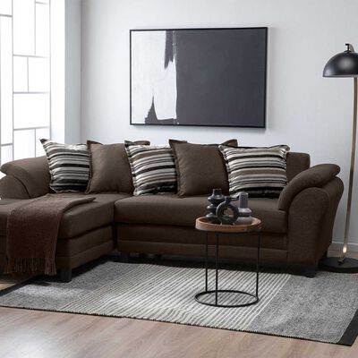 Sof&aacute; Seccional Izquierdo Living Factory Mustang 4 Cuerpos Moro