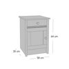 Cama Europea Celta Base Dividida 2 Plazas x 2 mt Everest Cobre + Respaldo + 2 Veladores Villarreal