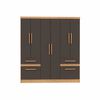 Closet Yardas Liliana 6 Puertas 4 Cajones Bicolor