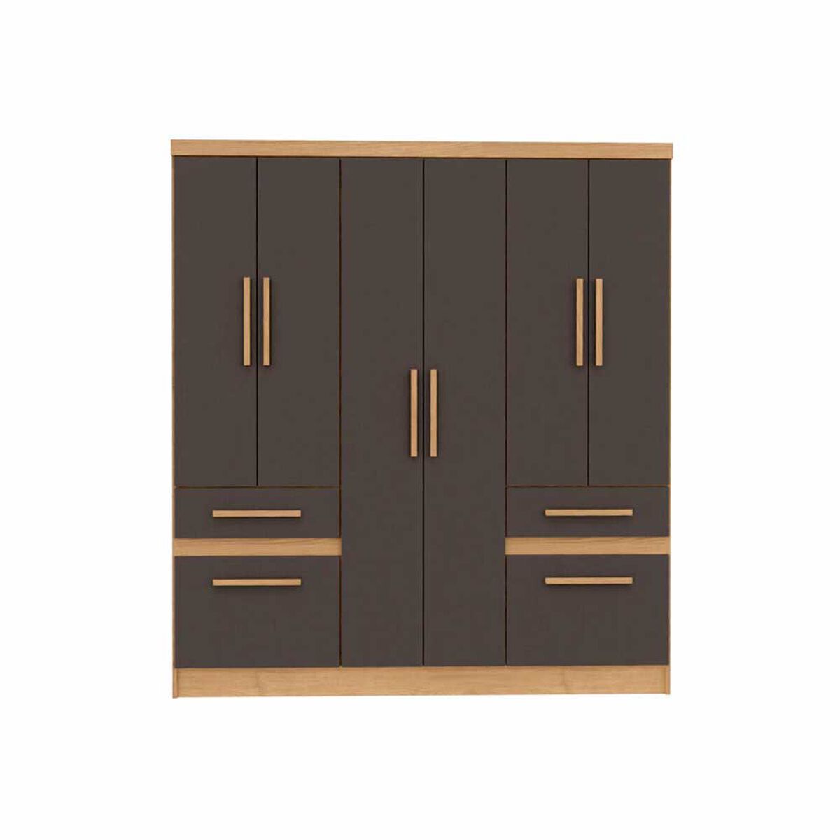 Closet Yardas Liliana 6 Puertas 4 Cajones Bicolor