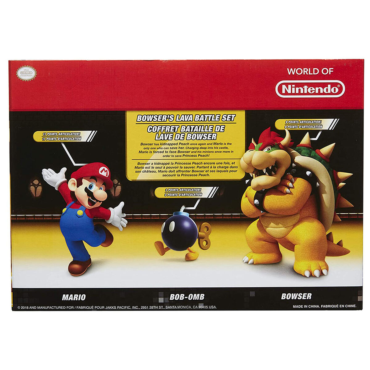 Set Escena Batalla de Lava Mario V/S Bowser Nintendo