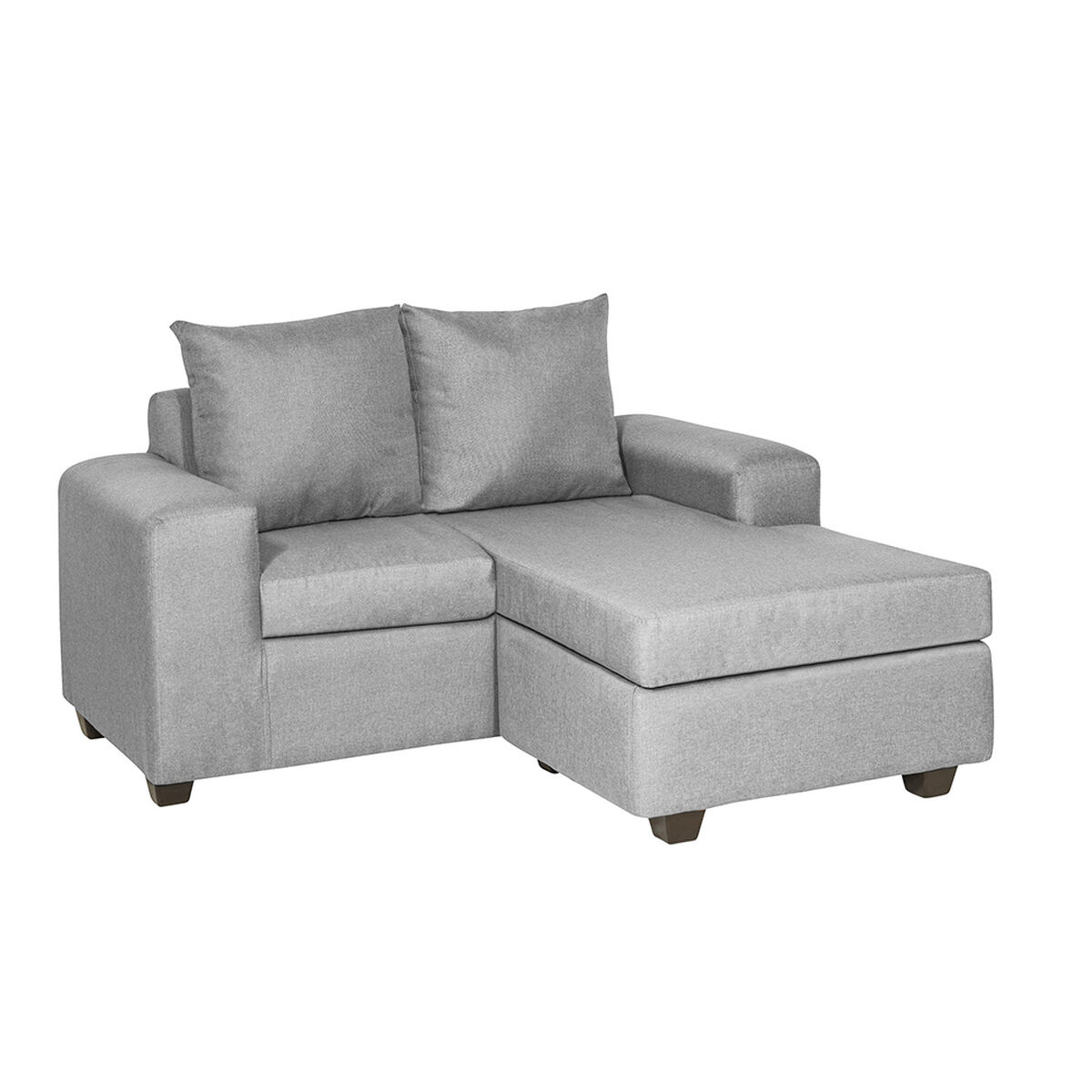 Sofá Seccional Innovamuebles Kahlo 3 Cuerpos Gris Claro