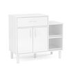 Mueble de Cocina para Microondas Vekkahome Montauri 1 Cajón 2 Puertas Blanco
