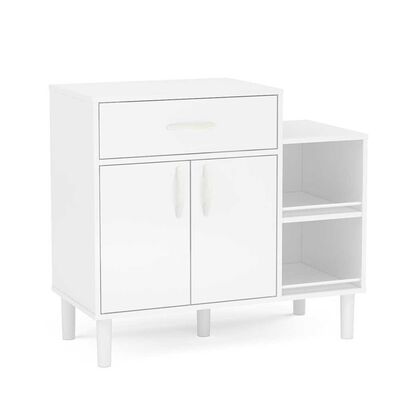 Imagen 1 del producto Mueble de Cocina para Microondas Vekkahome Montauri 1 Cajón 2 Puertas Blanco