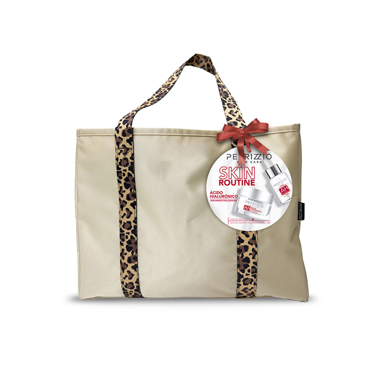 Set Skin Routine &Aacute;cido Hialur&oacute;nico Crema + S&eacute;rum + Cartera Petrizzio