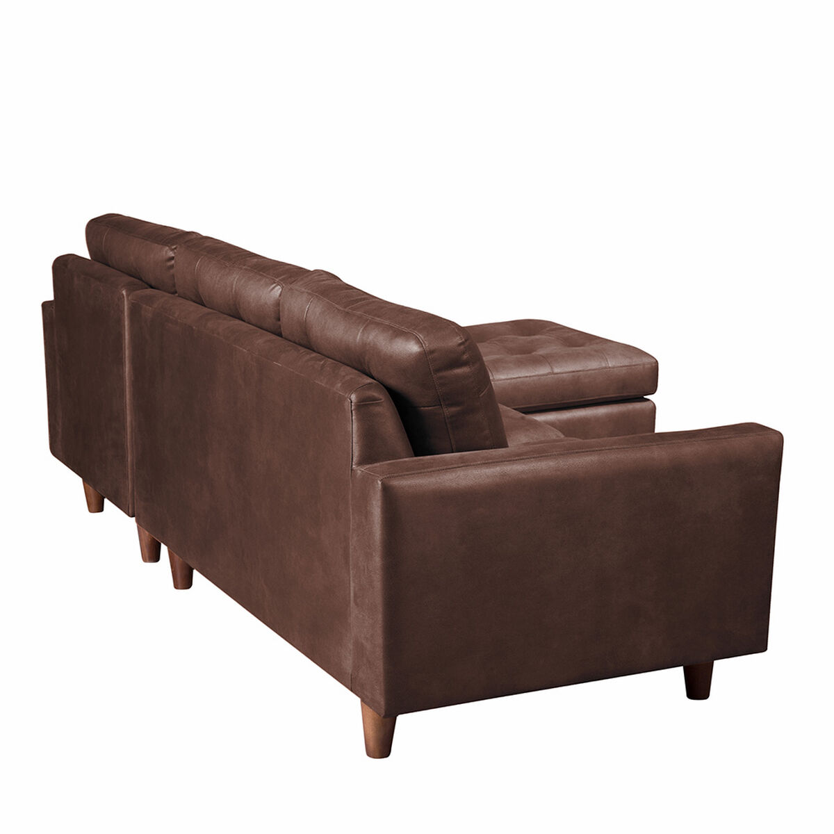 Sof&aacute; Cuero Latam Home N&aacute;poles Chaise Longue 2 Cuerpos Derecho