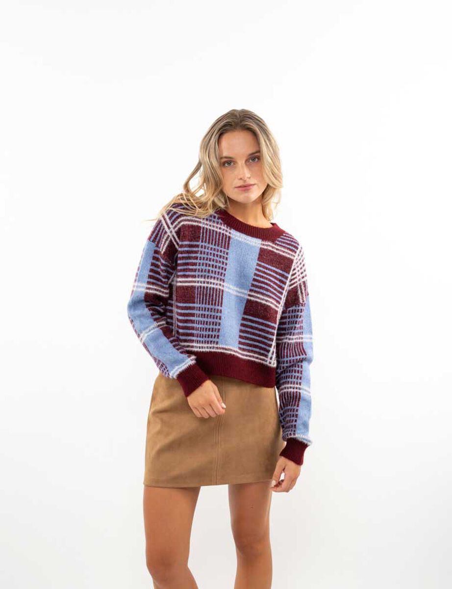 Sweater Tartán Mujer Icono