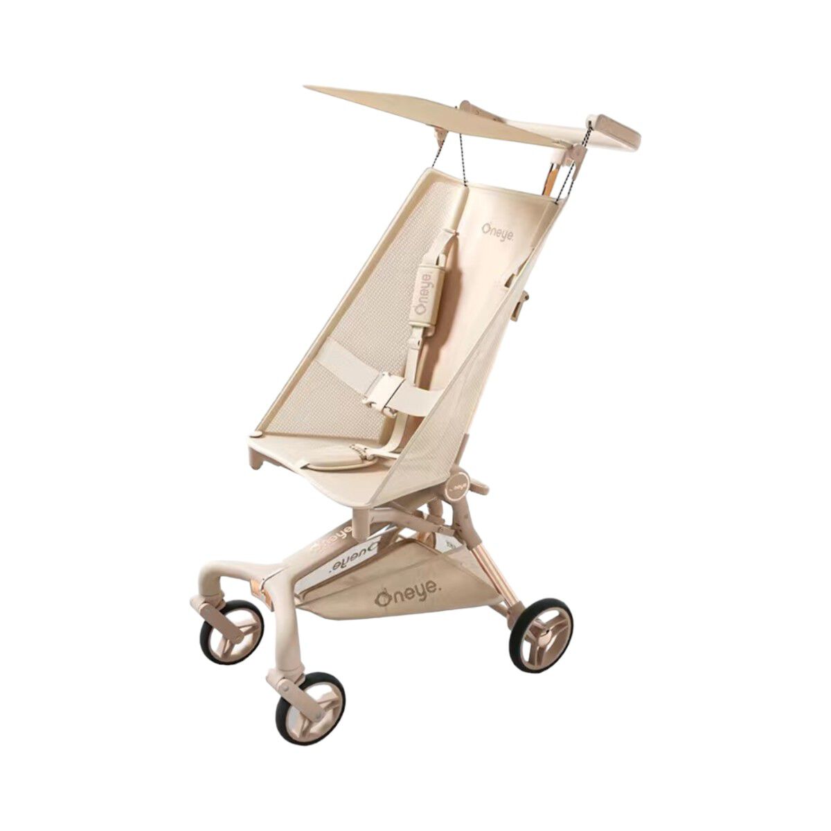 Coche de Paseo Lujoso Últra Slim LuBabycas Dorado