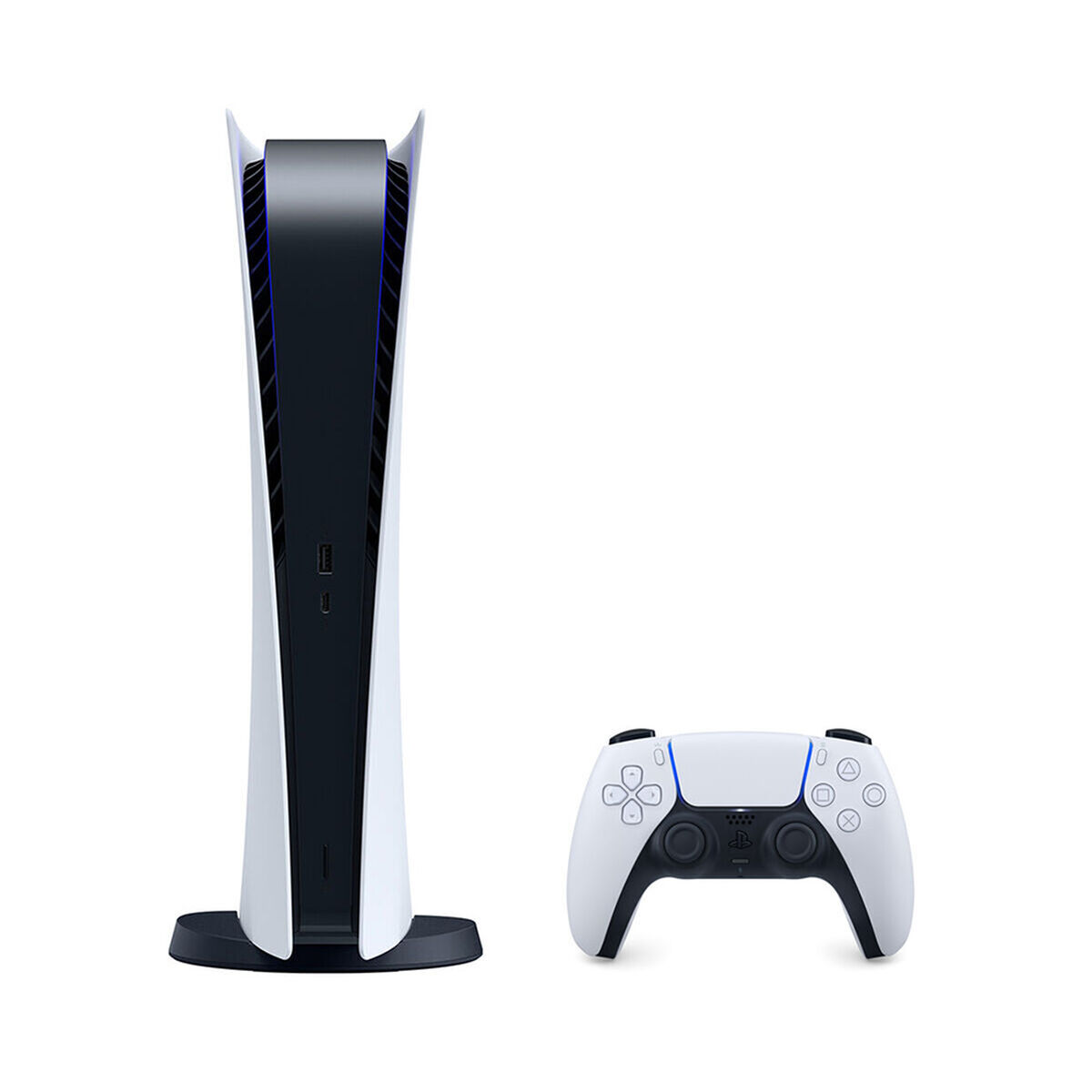 Combo Consola Sony PlayStation 5 Digital + Control Inalámbrico PS5 DualSense Rojo + Control Multimedia PS5 Media Remote + Cámara HD PS5