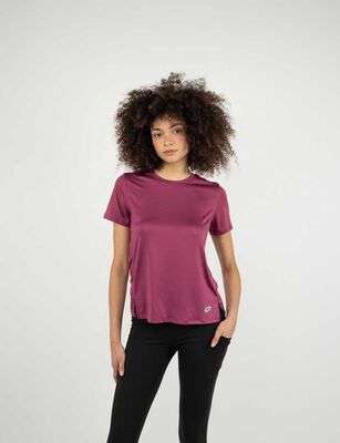 Imagen 1 del producto Polera Deportiva Mujer Lotto Dark Pink, Negro