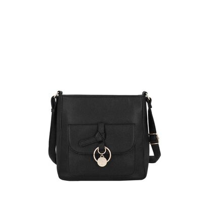 Cartera Bandolera Secret Mantua SC7 Mediana Negra