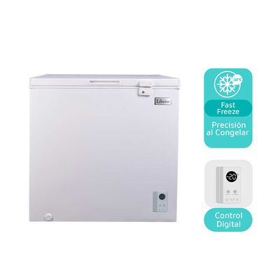 Freezer Horizontal Frío Directo Libero LFH-201EC 199 lts. Blanco