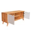 Rack TV Vekkahome Grecia Hasta 43" Café
