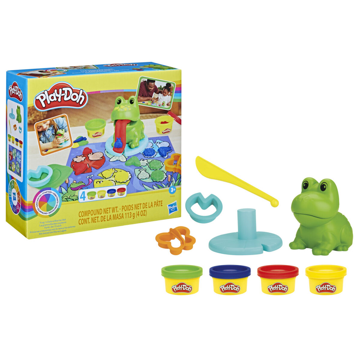 Masas y Plastilinas Animal Crew Rana y Los Colores Play-Doh