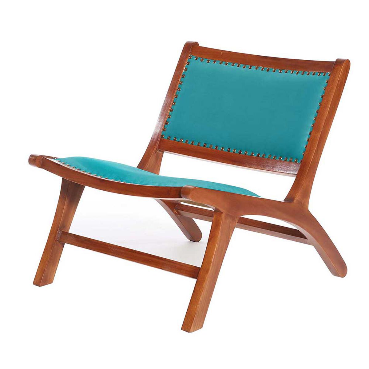 Sitial Latam Home Hannover Tela Velvet 1 Cuerpo Turquesa