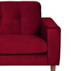 Sofá Seccional Izquierdo Latam Home Salermo Tela Velvet 3 Cuerpos Burdeo
