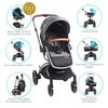 Coche Travel System Deluxe 360° Sx Gris Bebesit