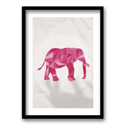 Imagen 1 del producto Cuadro Decorativo Retela Elephant Pink 40 x 30 cm
