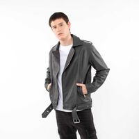 Chaqueta Ecocuero Hombre Fiorucci Negro