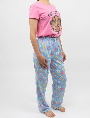 Imagen 2 del producto Pantalón Pijama Mujer Icono Celeste