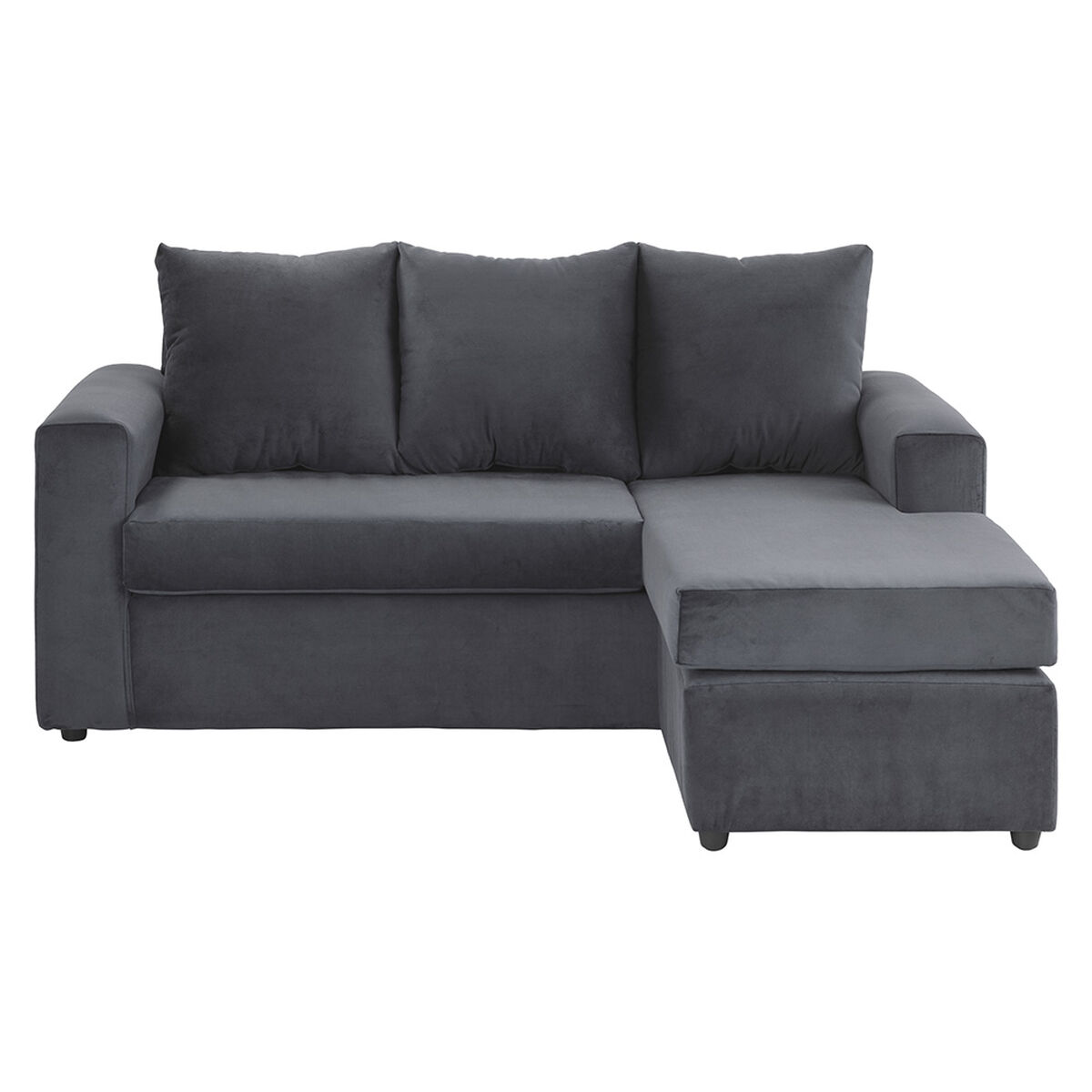 Sofá Seccional Bodevir BI-L 3 Cuerpos Gris