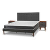 Cama Europea CIC King New Ortopedic + Respaldo Eufrates + 2 Veladores