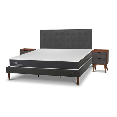 Imagen 2 del producto Cama Europea CIC King New Ortopedic + Respaldo Eufrates + 2 Veladores