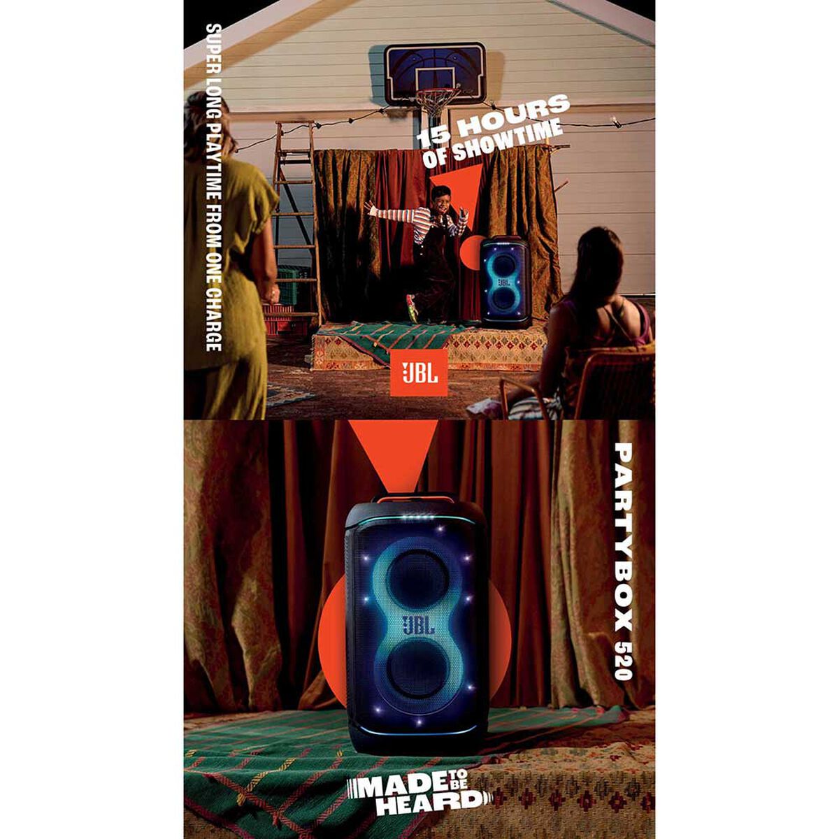 Parlante Bluetooth JBL PartyBox 520 NEGRO