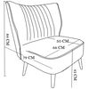 Poltrona Fm Furniture Rossana Azul