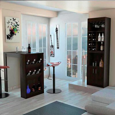 Mueble Bar TuHome Syrah + Mesa Bar TuHome Syrah