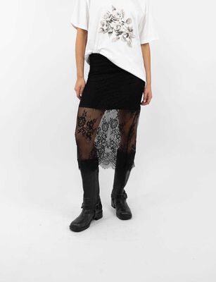 Imagen 1 del producto Falda Midi Slim Mujer Icono Negro