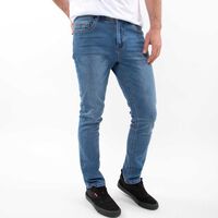 Jeans Skinny Hombre Zibel Azul-Medio, Azul-Oscur, Celeste, Negro, Raw