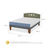 Cama Europea CIC 2 Plazas Excellence + Respaldo Gales Olivo