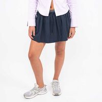 Falda Mini Cintura Elasticada Mujer Icono Celeste