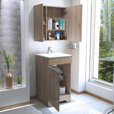 Imagen 2 del producto Mueble para Lavamanos +  Gabinete Espejo TuHome Barcelona + Lavamanos