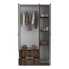 Closet Tuhome Austral 3 Puertas 2 Cajones Milan Blanco
