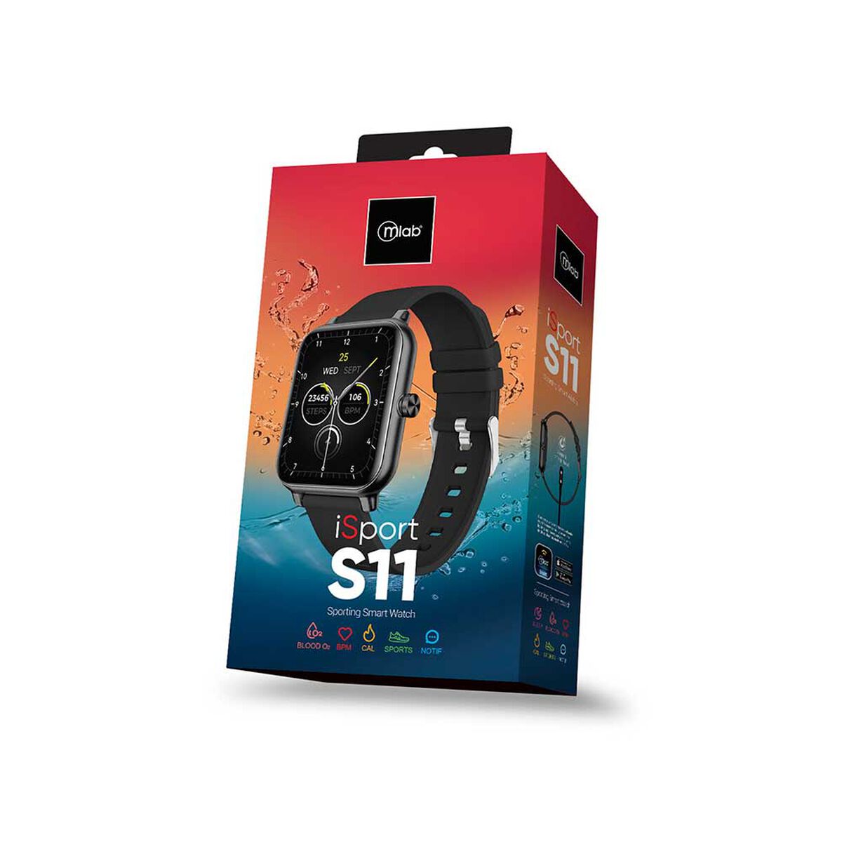 Smartwatch MLAB 9401 45 mm Negro