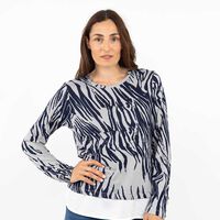 Sweater Mujer Portman Club Azul, Burdeo, Negro, Oliva, Rosado