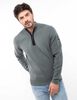 Sweater Medio Cierre Slim Hombre Zibel