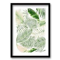 Cuadro Decorativo Retela Pattern Hojas 70 x 50 cm