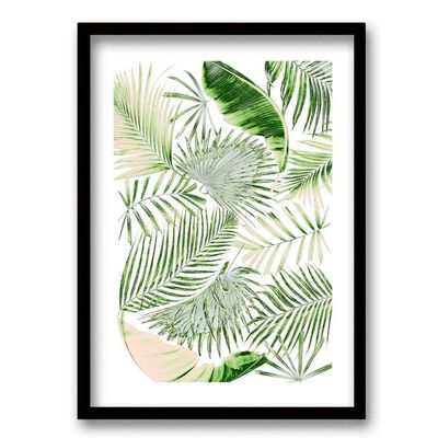 Cuadro Decorativo Retela Pattern Hojas 70 x 50 cm