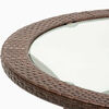 Juego de Terraza Rattan PVC Spazzio Soho 4 Sillas Café