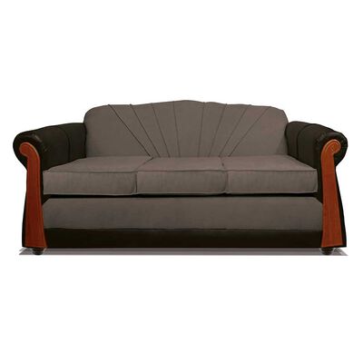 Imagen 1 del producto Sofá Elegant Detail Marsella 3 Cuerpos Tela/PU Café