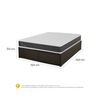 Cama Europea CIC Iron Smart 2 Plazas Ortopedic + Faldón