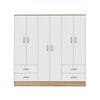 Clóset CIC Maipo Olmo Blanco 6 Puertas 4 Cajones